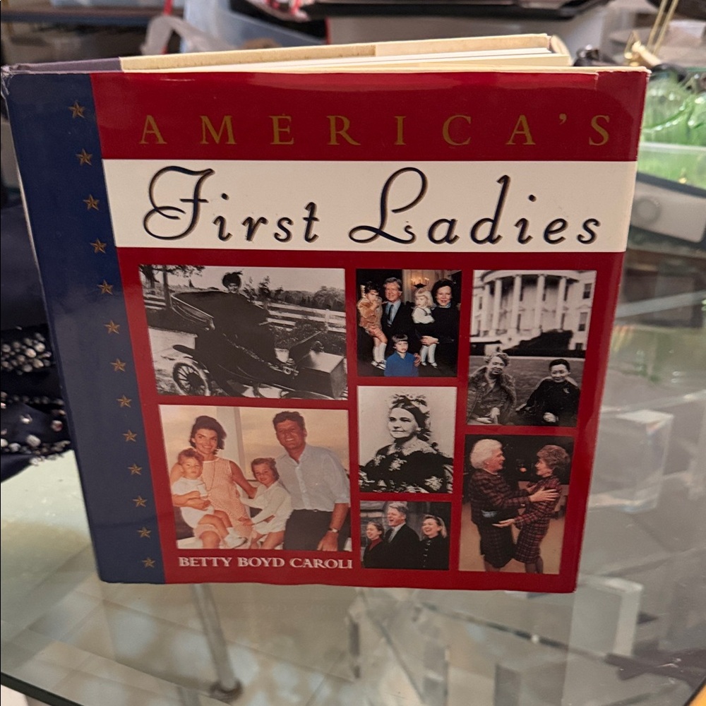 Source Unknown - America's First Ladies Coffee Table Book (Red, Blue, White)